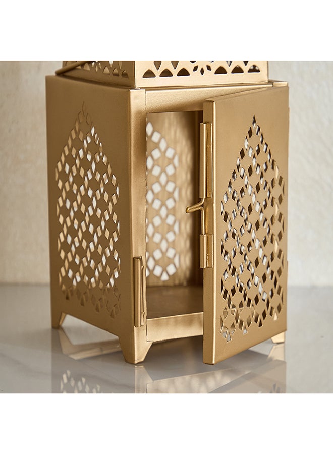Home Box Metal Cutwork Lantern Gold for Home Decor - Image 3